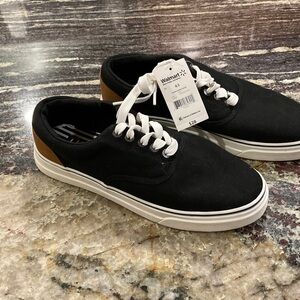 New Chaps Brand Black and Brown Men's Canvas Sneakers